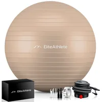 EliteAthlete Gymnastikball Sitzball - 55cm beige 55 CM