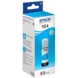 Epson Original EcoTank 104 Nachfülltinte - cyan (C13T00P240)