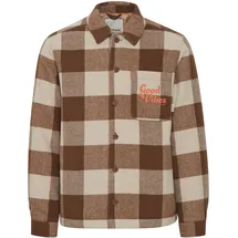 Blend Jacke / Orange,Braun,Weiß / XXL