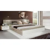 forte italy Rondino 180 x 200 cm Beige/Weiß