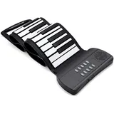 MikaMax Roll Up Keyboard (61 Tasten), Keyboard, Schwarz