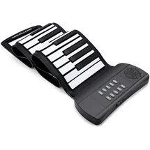 MikaMax Roll Up Keyboard (61 Tasten), Keyboard, Schwarz