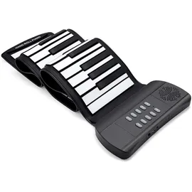 MikaMax Roll Up Keyboard (61 Tasten), Keyboard, Schwarz