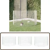 Vidaxl - Freilaufgehege 10-teilig 54x100 cm Verzinktes Eisen - Hasenstall - Kaninchengitter - Kleintiergehege - Outdoor Käfig - Ferngesteuertes Auto