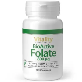 vitality nutritonals BioActive Folate Folsäure Kapseln 90 St.