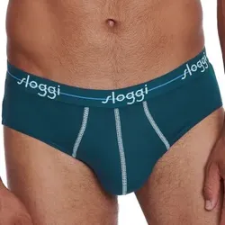 Sloggi 2P For Men Start Midi Blau/Hellblau Baumwolle Small Herren