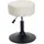 Proregal Hocker Höhenverstellbar und Drehbar Stoff 37 x 45-57 x 37 cm Weiß