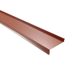 Sohlbank | 50 x 115 x 40 x 2000 mm | Stahl 0,63 mm | 25 μm Polyester | 8004 - Kupferbraun