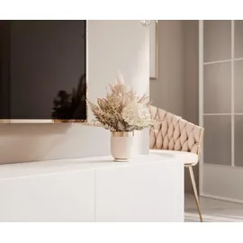 idohome TV-Lowboard 200 cm Weiß Matt 36x40x40 cm Holzwerkstoff