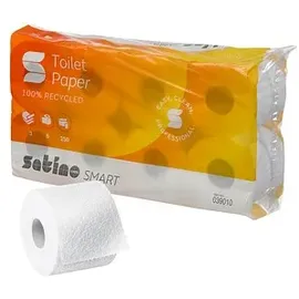 Satino by wepa Toilettenpapier 3-lagig Recyclingpapier, 8 Rollen