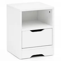 KADIMA DESIGN Nachtschrank Ilm 31 x 31 x 43 cm Weiß