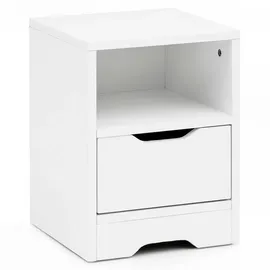 KADIMA DESIGN Nachtschrank Ilm 31 x 31 x 43 cm Weiß