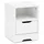 KADIMA DESIGN Nachtschrank Ilm 31 x 31 x 43 cm Weiß