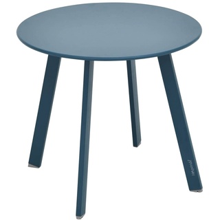 Hesperide - Runder Gartenbeistelltisch Saona in mattem Blaugrün - 50 × 45 cm - Hespéride