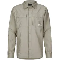 Jack Wolfskin Barrier Langarmhemd - Stone - M