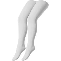 CAMANO Strumpfhose 2er Pack cotton fine in weiß, -