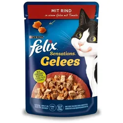 Felix Sensations Gelees Rind & Tomate 104x85 g