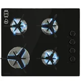 Klarstein Gaskocher 4-Flammig, 7,6 kW Einbau-Gaskocher für Innenbereich, Edelstahl-Gaskocher für Wohnmobil, 4-Flammiger Gaskocher, Gasherde mit Triangel-brenner, Moderner Einbau Gasherd, Gas