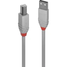 Lindy USB-A auf USB-B 3 m Grau
