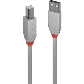 Lindy USB-A auf USB-B 3 m Grau