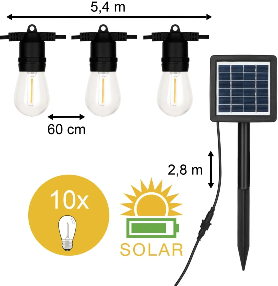 Bailey LED-Lichterkette 5,4m 145439