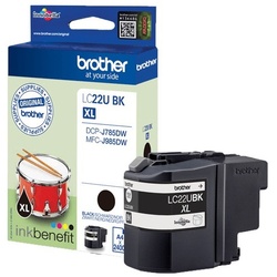 Original Brother Tinten Patrone LC22UBK schwarz für DCP 785 985