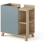 Vicco Waschbeckenunterschrank Karen 60 x 65 cm Tür offene Fächer