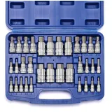 CASOMAN 32-teiliges Master Sechskant-Bit-Steckschlüssel-Set, S2-Stahl, SAE und metrisch, Inbus Bit Set, 5/64 Zoll auf 3/4 Zoll, 2 mm bis 19 mm Steckschlüssel-Kit