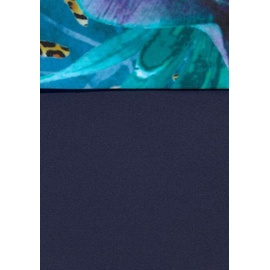 LASCANA Bügel-Bandeau-Bikini, Damen blau-bedruckt, Gr.44 Cup E,