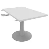 Quadrifoglio Verbindungsplatte Idea+ weiß, silber rechteckig 70,0 x 110,0 x 74,0 cm