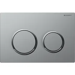 Geberit Betätigungsplatte Omega20: mattchrom-lackiert, easy-to-clean-beschichtet, hochglanz-verchrom