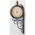 AMS Funkwanduhr 12,0 5961 braun