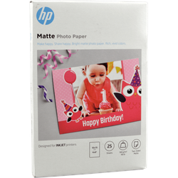 HP Fotopapier matt  7HF70A  10x15cm  25 Blatt  180g beidseitig