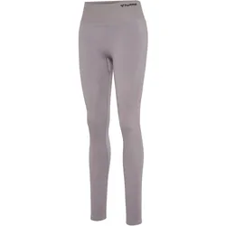 hummel hmlMT FLOW Seamless High-Waist Tights Damen minimal gray L