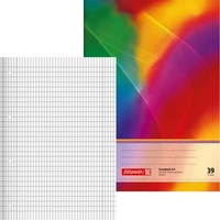 Brunnen Schulheft A4, 16 Blatt, 5 x 9 mm rautiert, mit Rand)