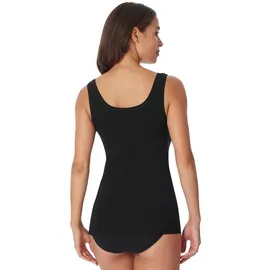 SCHIESSER Damen Trägertop (2er Pack) Unterhemd, Schwarz (Schwarz 000), 46