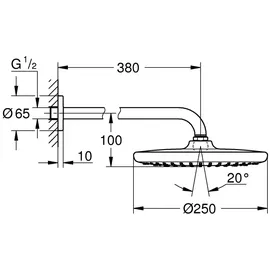 Grohe Tempesta 250 Kopfbrause (26668000)