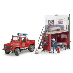 Bruder 62701 - Feuerwehrstation mit Land Rover Defender
