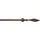 GARESA Gardinenstange Esperanca braun Rost L:110cm Ø:16mm, Metall, Gardinenstangen, rustikale Vorhanggarnitur, verlängerbar, Eisen, mit Ringe
