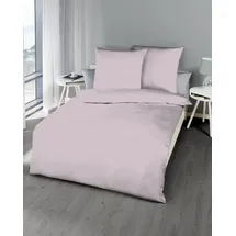 KAEPPEL Uni Mako-Satin rosé 155 x 220 cm + 80 x 80 cm