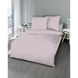 KAEPPEL Uni Mako-Satin rosé 155 x 220 cm + 80 x 80 cm