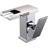 Led Mischbatterie Einhebel Wasserhahn Badarmatur Waschtischarmatur Wasserhahn Wasserfall Messing