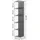 [en.casa] Wandregal Surahammar 180 x 35 x 32 cm Grau