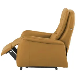 Hukla Relaxsessel Tobias Leder 75 x 102 x 88 cm Gelb elektrisch
