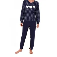 NORMANN CARE Damen Pflegeoverall Langarm mit Reissverschluss am Rücken und am Bein 261 270 90 106, Größe:XXL, Farbe:Navy - XXL