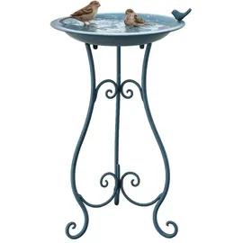 Hti-Living Vogeltränke Verena Metall blau