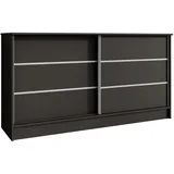 beautysofa MIRELA 161 x 85 x 43,5 cm Schwarz