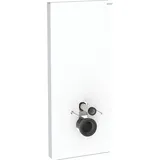 Geberit Monolith Plus Sanitärmodul für Wand-WC, 114cm, Wasseranschluss hinten mittig, mit Anschlussstutzen, 131231SI7,