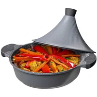 Cheffinger Aluguss Tajine 28 cm silber
