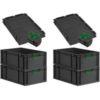 Proregal Eurobox NextGen Color mit Auflagedeckel & Aufbewahren, Aufbewahrungsboxen